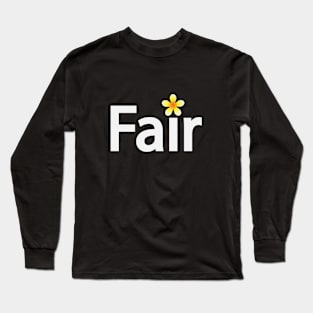 Fair typographic artsy Long Sleeve T-Shirt